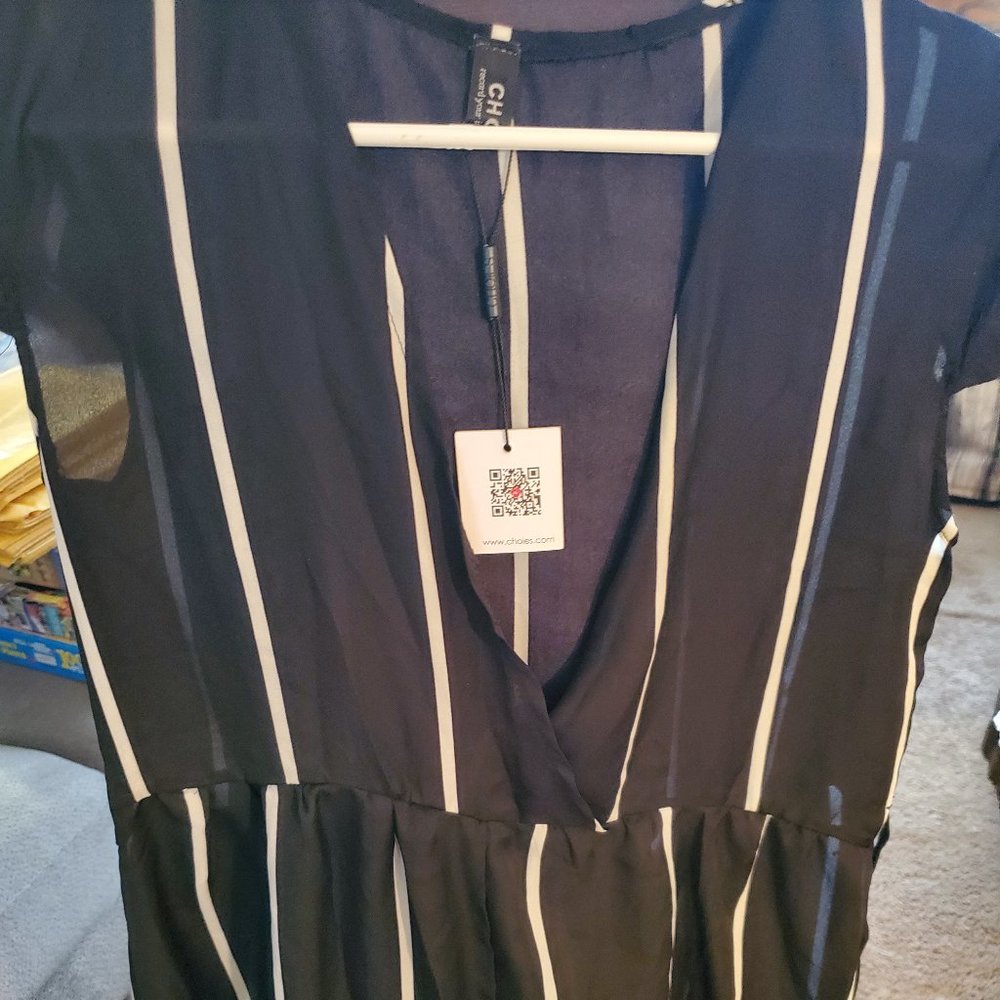 Choies Romper Sheer Shorts Romper